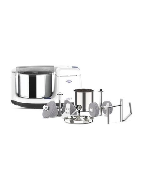ULTRA FG51000010 Wet Grinder Ultra Grind+ Gold Wet Grinder Celebration Pack | 2L Multiutility Drum with Conical Stones, 1L Spice Mix Drum with Cylindrical Stone, Coconut scraper, Atta kneader & Stainless Steel