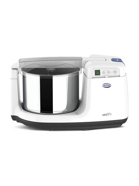 ULTRA FG32000011 Wet Grinder Ultra BIGG + Twetgrinder 2.5L,Patented Conical stones,Digital timer, ABS body,Multiutility drum,CE certifed Inhousemotor with 5years warranty, AISI 304Food grade StainlessSteel,150WPower,230V (white).