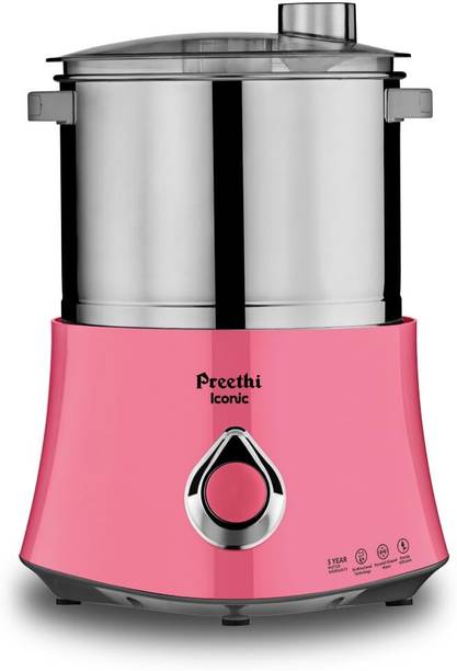 Preethi Iconic WG-908 Wet Grinder 2 L (Pink) with Bi-Directional Grinding Technology