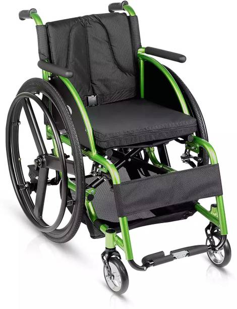 VMS Careline Leisure Sports Adult Self-propelled Lightweight Folding Seat Width 18 Inch Manual Wheelchair