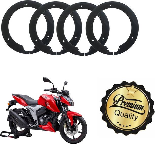 Classy Chic 17 Inch Half Disc Pro Wheel cover Pack of 4 ( Black) For Tvs Apache Rtr 160 V Wheel Cover For TVS NA