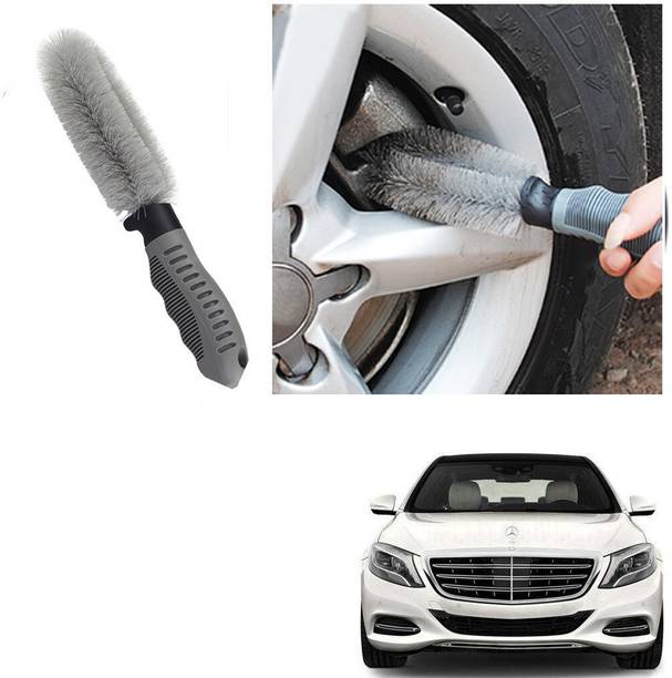 Qiisx CAR ALLOY WHEEL CLEANER BRUSH TYRE RIM FOR MERC Des-Benz S Class 100 g Wheel Tire Cleaner