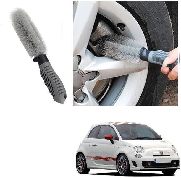 Qiisx CAR ALLOY WHEEL CLEANER BRUSH TYRE RIM FOR Fiat 500 Abarth 100 g Wheel Tire Cleaner