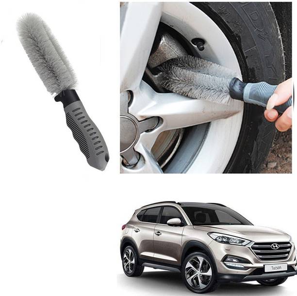 Qiisx CAR ALLOY WHEEL CLEANER BRUSH TYRE RIM FOR Hyundai Tucson 100 g Wheel Tire Cleaner