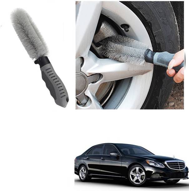 Qiisx CAR ALLOY WHEEL CLEANER BRUSH TYRE RIM FOR MERC Des-Benz-Benz E Class 100 g Wheel Tire Cleaner