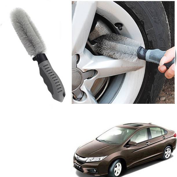 Qiisx CAR ALLOY WHEEL CLEANER BRUSH TYRE RIM FOR Honda City Idtec 100 g Wheel Tire Cleaner