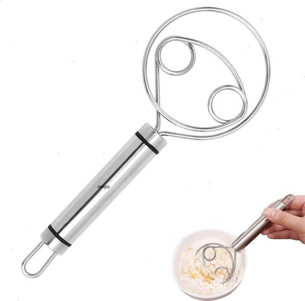 UCHIT Stainless Steel Dough Mixer, Mixing Stick Baking Tools Egg Beater Stainless Steel Vertical Dough Maker