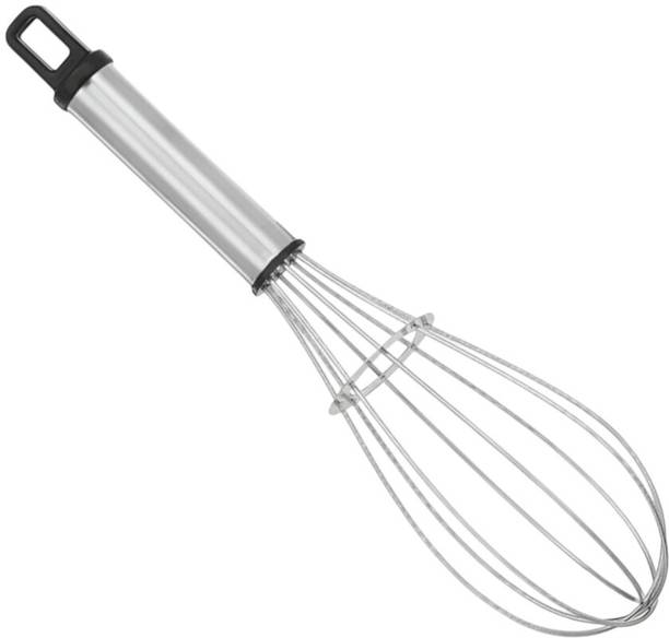 Gurezz Stainless Steel Whisk | Egg Beater Hand Mesher | Manual Cream & Cake Stainless Steel Balloon Whisk