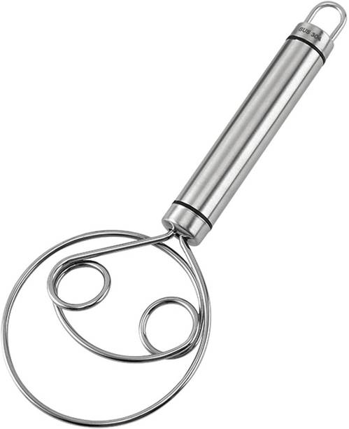Akhuratha Stainless Steel Dough Mixer Dough Whisk Egg Beater for Cake Mixer Blender 1 PCS Stainless Steel Flat Whisk