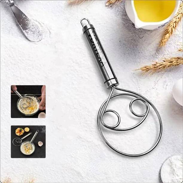 Easy Mart Food Grade 304 Hand Mixer Bread Whisk Stainless Steel Vertical Dough Maker