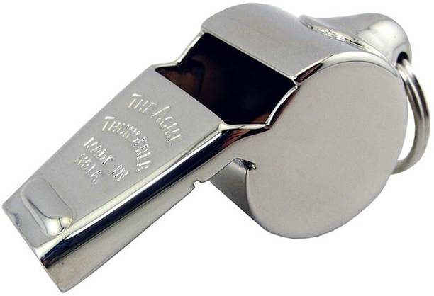 Virom Stainless Steel Sports Whistles Loud Crisp Sound Whistles for Coaches Referees Pea Whistle