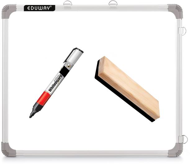 Eduway Non Magnetic 2X2ft along with Marker and ( Both Side Used ) Melamine 2X2 ft. Whiteboard Excellent Erasibility with No Ghost-marks, High Scratch-resistance and Maximum Readability with Minimum Glare Along with 1 Marker and 1 Duster Whiteboards and Duster Combos