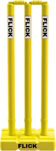 Flick Full Size Heavy Duty Plastic Cricket Stump Set - ...