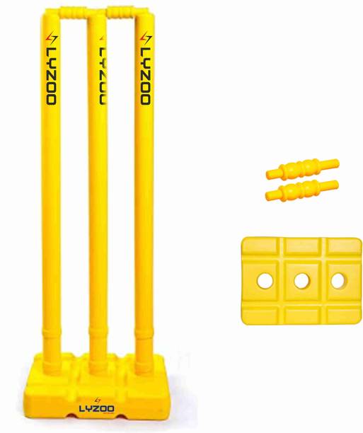 Lyzoo Heavy PVC/Plastic Cricket Stump, Wickets +2 bails...