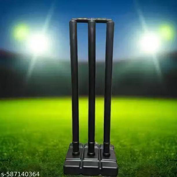 SPLAY Heavy Plastic Cricket Stumps Set (Black)