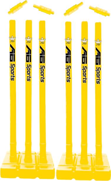 JSI A6 Sports Premium Plastic Stump Set 6pcs With 4 Bai...