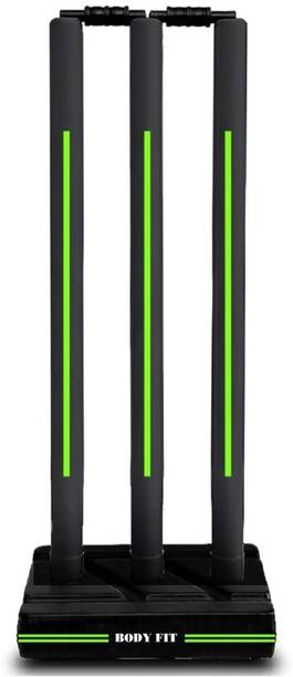 BodyFit Cricket Wicket Set Heavy Duty Plastic Standard Size 3 Stu