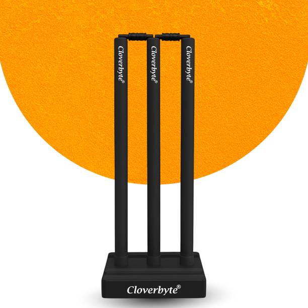 CLOVERBYTE Wickets Cricket Stumps Plastic Stump Stand W...