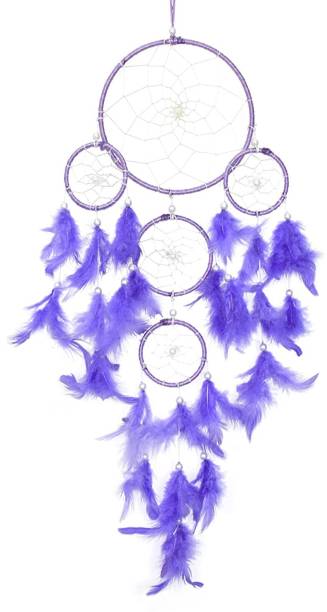 ASIAN HOBBY CRAFTS Dream Catcher Wall Hanging (Purple Rain) Feather Dream Catcher