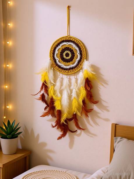 Good Aura Store Dream Catchers Wall Hanging Home Decoration Items For Positivity Feather Dream Catcher