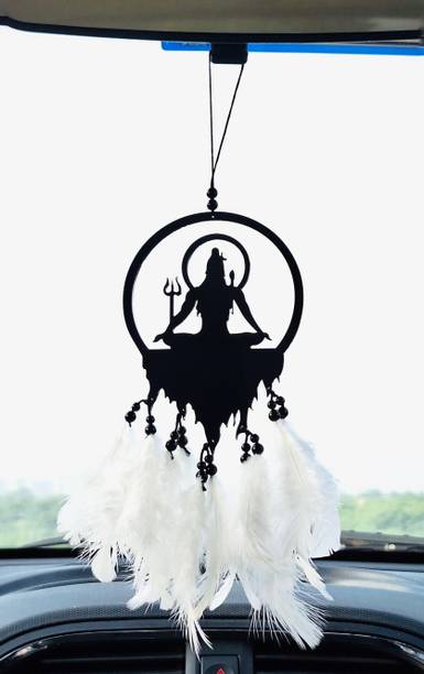 CrystalCraft Mahadev Dream Catcher Car Hanging Decor| Dream Catcher for Positive Energy | Feather Dream Catcher