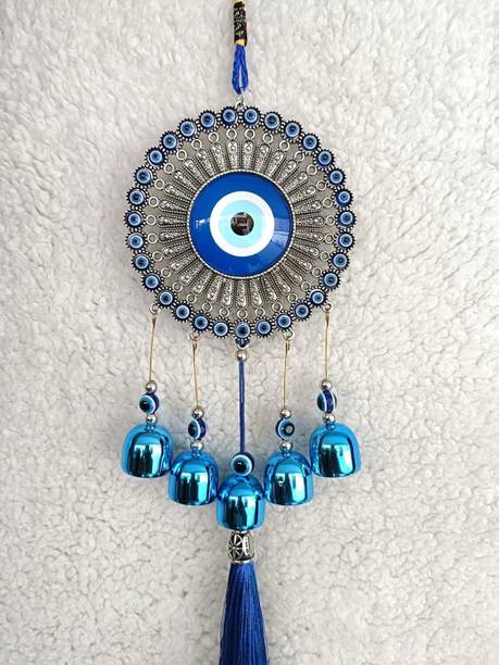 मूज़ Big Evil Eye Wind Chimes For Home तांबा विंड चाइम