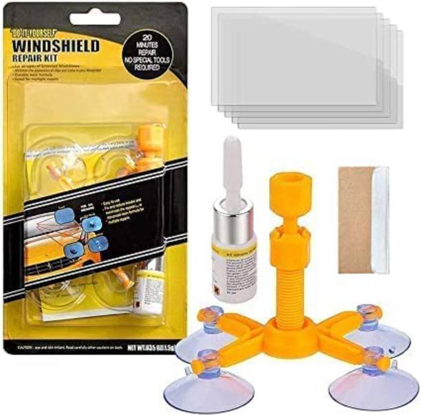 kayru Windshield Crack Repair Kit, Windshield Repair Kit for Chips and Cracks Windshield Repair Kit