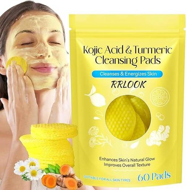 PGADHIYA Kojic Acid and Turmeric Cleansing Pads for Face, Dark Spots(60-PADS) Wipe Warmer