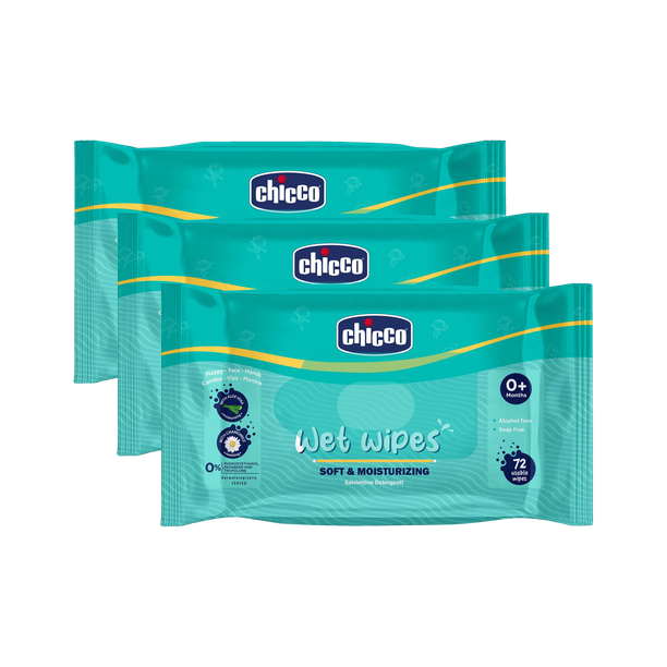 Chicco Baby Moisturizing Wet Wipes with Aloe Vera and Chamomile