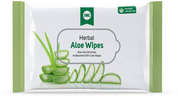 IMC Herbal Aloe Wipes | Refreshing & Gentle Skin Care | Cooling and Soothing Effects
