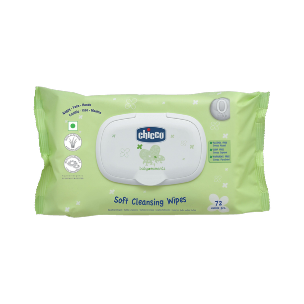 Chicco Baby Wipes Fliptop 72 Pcs In
