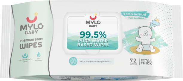 MYLO Baby 99.5% Pure Water, 4x Thicker, Unscented with 30% Extra Hydration