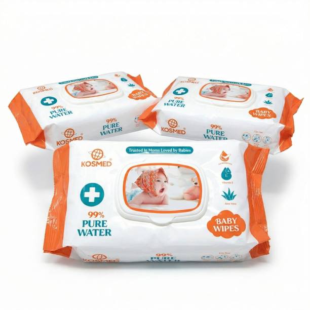 kosmed Baby Wipes With Aloe Vera Each Packet 72 pulls
