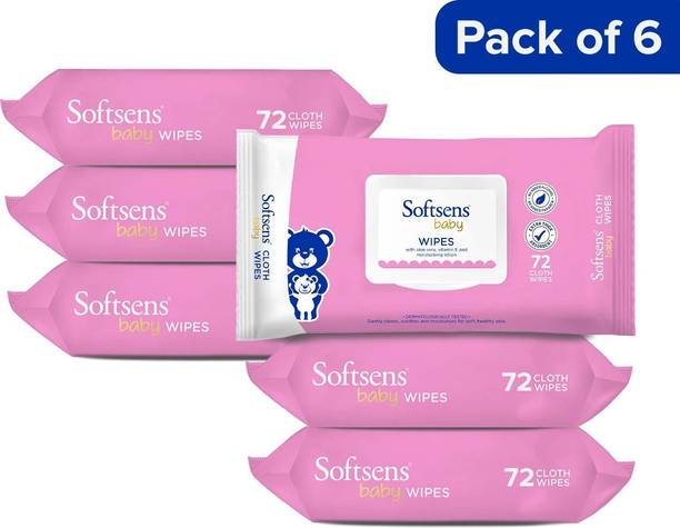Softsens Baby Wipes With Aloe Vera & Moisturising Lotion