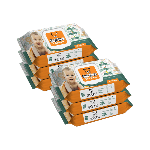 Cub Care Baby Wipes - Aloe Vera, Jojoba Oil, Vitamin E and Paraben Free