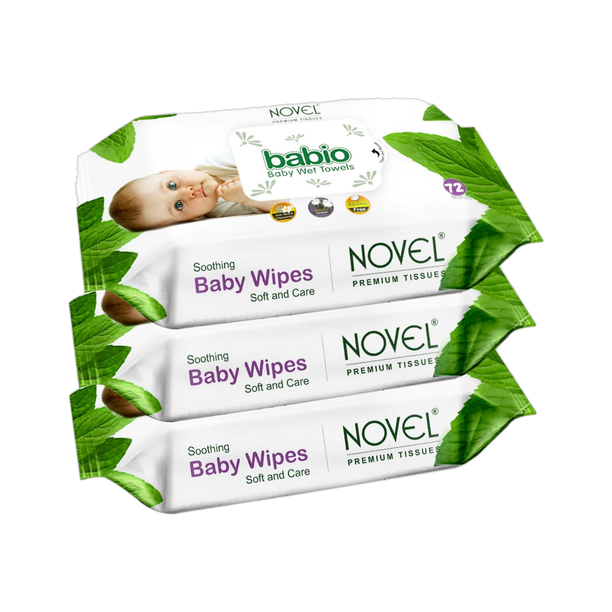 NOVEL Baby Wipes 72 Sheets/Pack