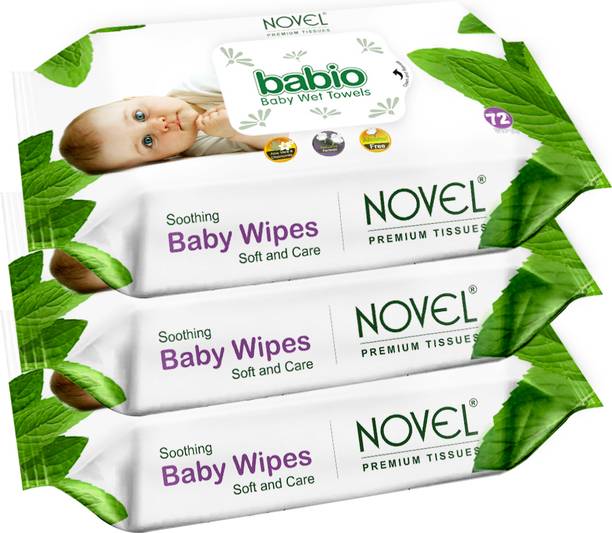 NOVEL Baby Wipes 72 Sheets/Pack