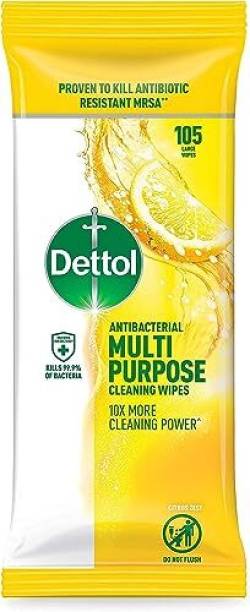 Dettol Multi Purpose Antibacterial Cleaning Wipes Citrus 105 Wipes