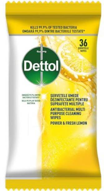 Dettol Multi Purpose Wipes 36s Lemon