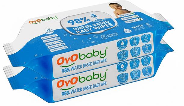Oyo Baby 98% Water Wipes With Aloe Vera And Vitamin E, Calendula Extracts Baby Wipes