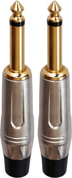 MORTAS P38- mono jack 6.3.5mm 1/4 inch) (Tip-Sleeve) mono male connectors. TS Wire Connector