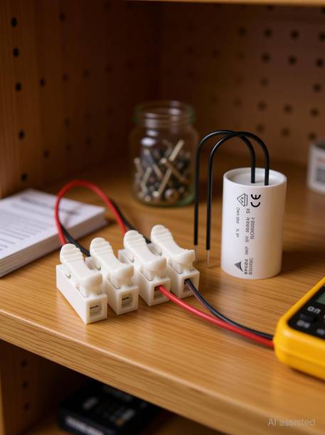 BSPro 2-way connector quick button cable joint (with 2.5uf Epcos fan capacitor) Wire Connector