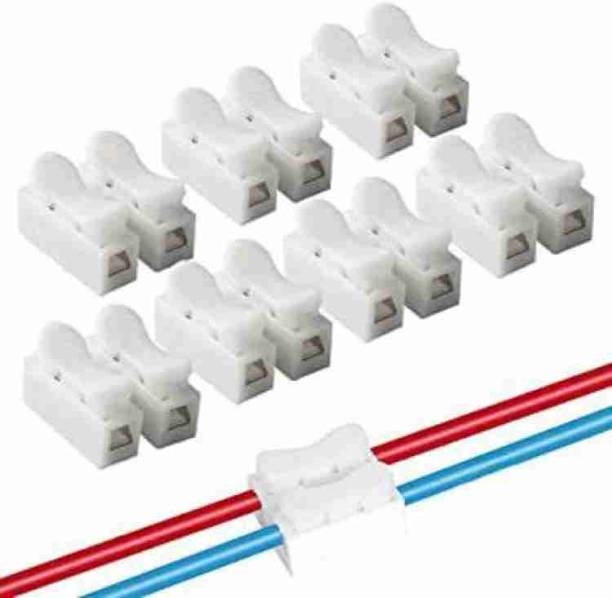 INDRAVA 40 Pcs Push Wire Joint Connector 5 amp Quick Cable Wire Connector, Lock Electric Wire Connector Wire Connector