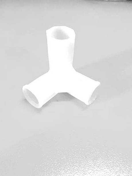 HK STORE 3 pole plastic connector 3 pole plastic connector for folding cloth rack Connector (White, Pack of 20) WARDROBE CONNECTOR Wire Connector