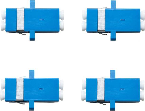 Ovicart Blue Double Mode LC/UPC- LC/UPC Optic Fiber Adapter connecter Coupler 4pc Double LC/UPC- LC/UPC (Zero dB) Wire Connector