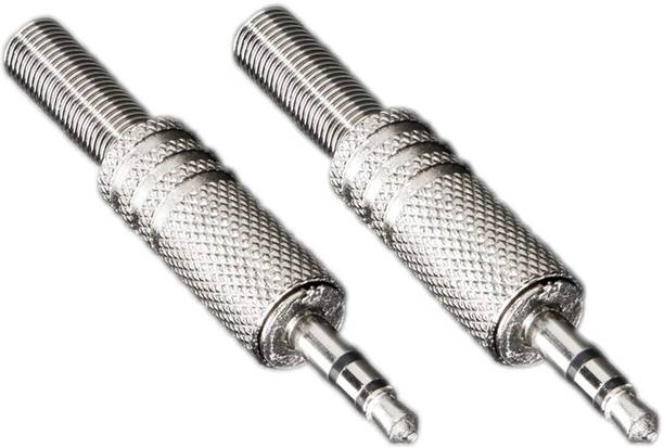 Sage 3.5mm Aux Connector Headphone Jack, 3 POLE, Metal Audio jack Computer Speaker Aux Connector Wire Connector