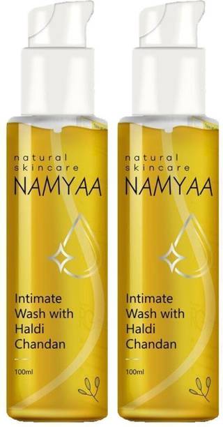 नाम्या Haldi Chandan Intimate Hygiene Wash Packof2|Goodness of Haldi|AntiBacterial Wash इंटिमेट वॉश