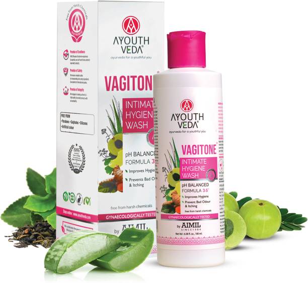 Ayouthveda Vagitone Intimate Hygiene Wash For Women | With Aloe Vera, Amla & Green Tea Intimate Wash