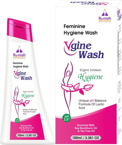 Ronish Bioceuticals Vgine Wash for Women | pH Balanced Feminine Hygiene Wash with Lactic Acid Intimate Wash