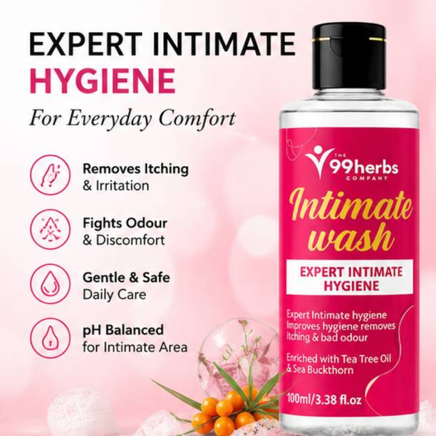 The 99 Herbs Company (Pack of 2) Intimate Wash 100ml | Daily Intimate Care Intimate Wash